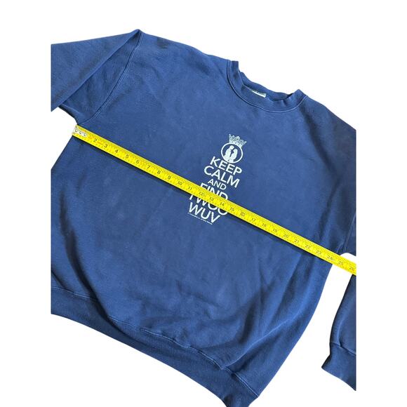 VTG RARE Princess Bride Ltd Find Twoo Wuv Original Hanes Crewneck sweatshirt L - Picture 6 of 11